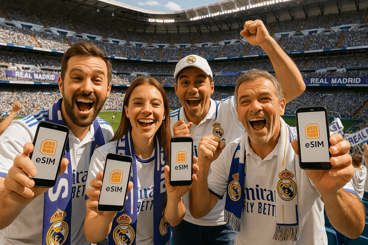 eSIM Celebration at Bernabéu