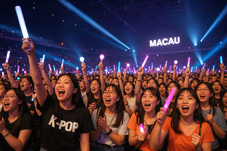 K-Pop Concert Crowd