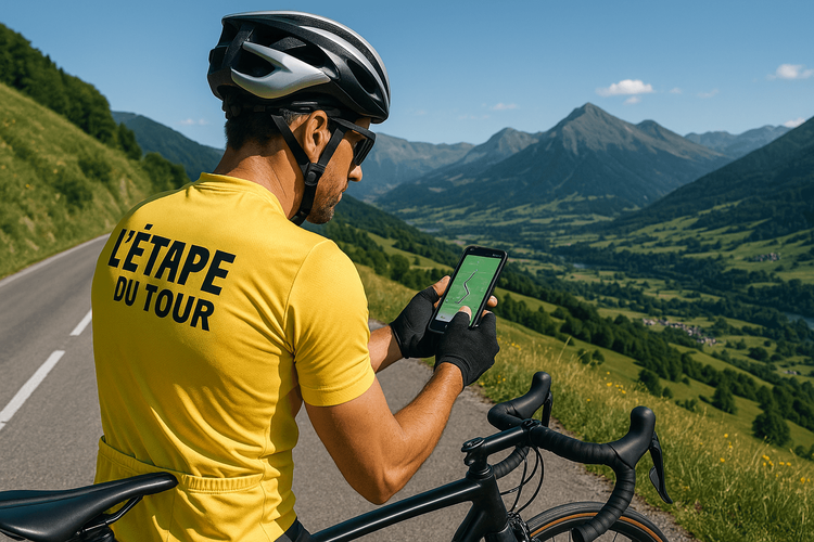 Cyclist's Scenic Stop