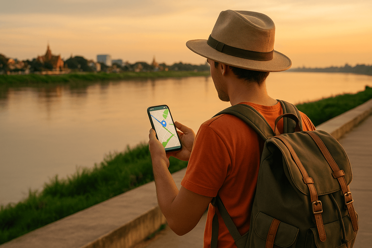 Navigating Mekong River