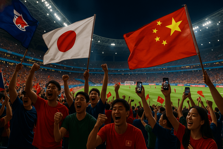 Night Stadium Celebration