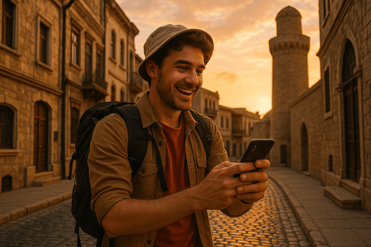 Sunset Stroll in Baku