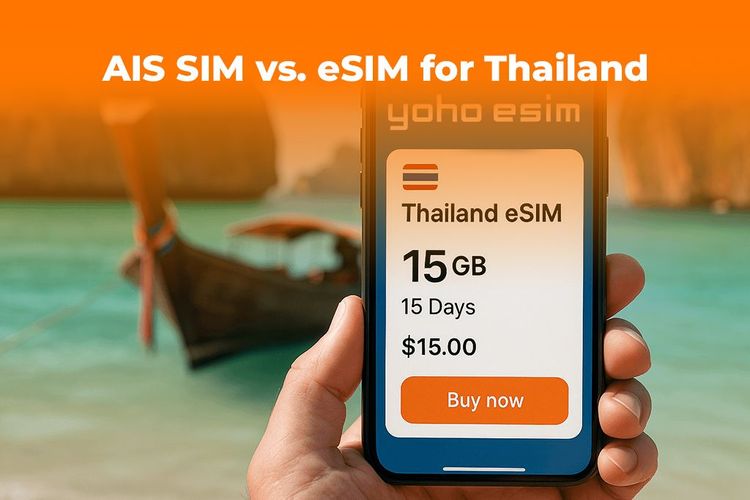 IS SIM vs. eSIM for Thailand (2025): A Traveler's Guide