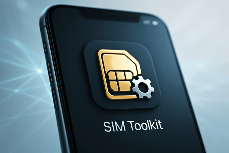 What is a sim card tool kit: 3D SIM Toolkit icon on smartphone screen