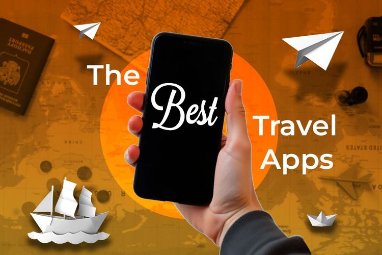 Traveler using the best travel apps to simplify their journey