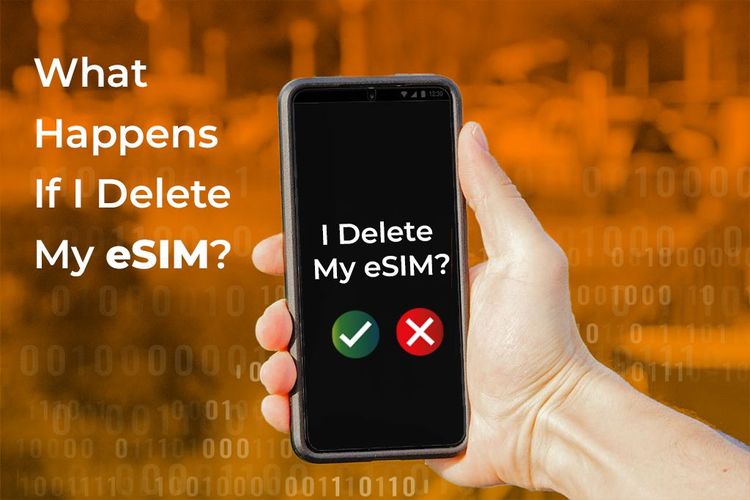 What happens if you delete your eSIM?