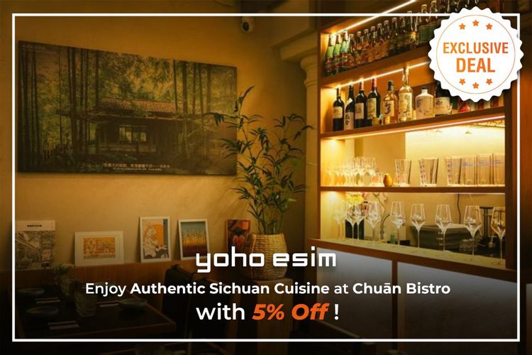 Yoho Deals | Chuān Bistro: Enjoy Authentic Sichuan Cuisine with 5% Off!