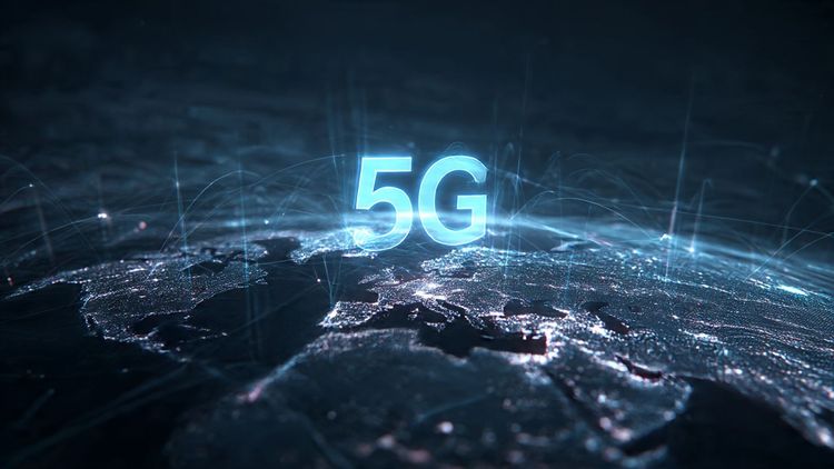 A futuristic travel scene with 5G signals overlaying a world map, emphasizing global connectivity and modern eSIM travel technology; cinematic, clean, tech-forward illustration