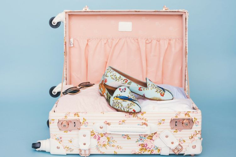 A cute suitcase for a lady traveler