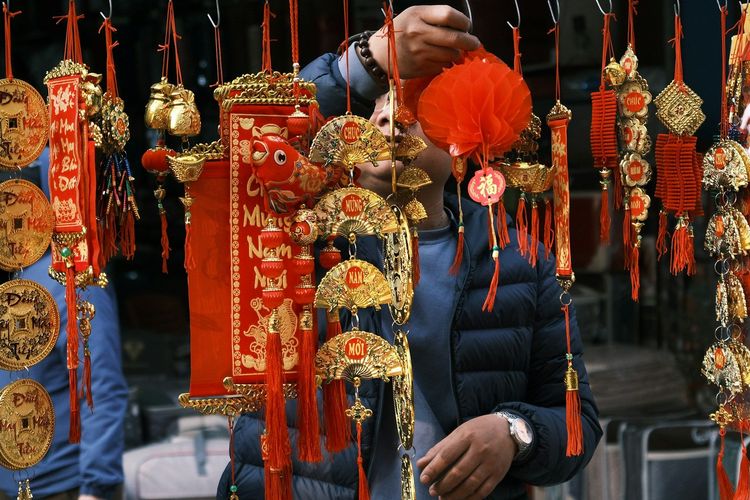 Chinese souvenirs in a market