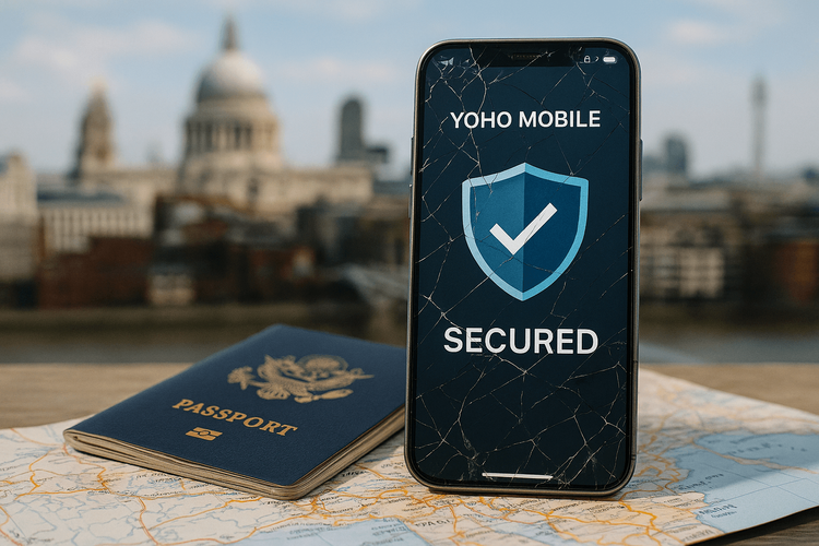 Telefon pierdut în străinătate cu Yoho eSIM? Securizează-ți rapid Contul și Datele