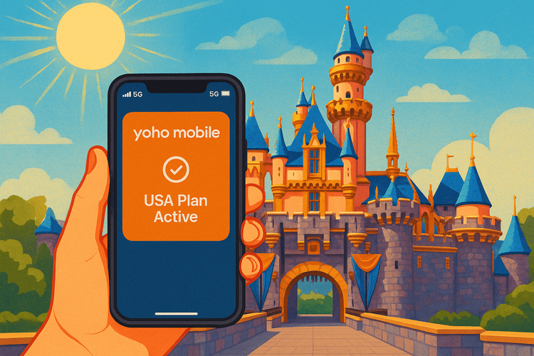 eSIM od Yoho Mobile pro Disneyland: Nejlepší průvodce pro rok 2025