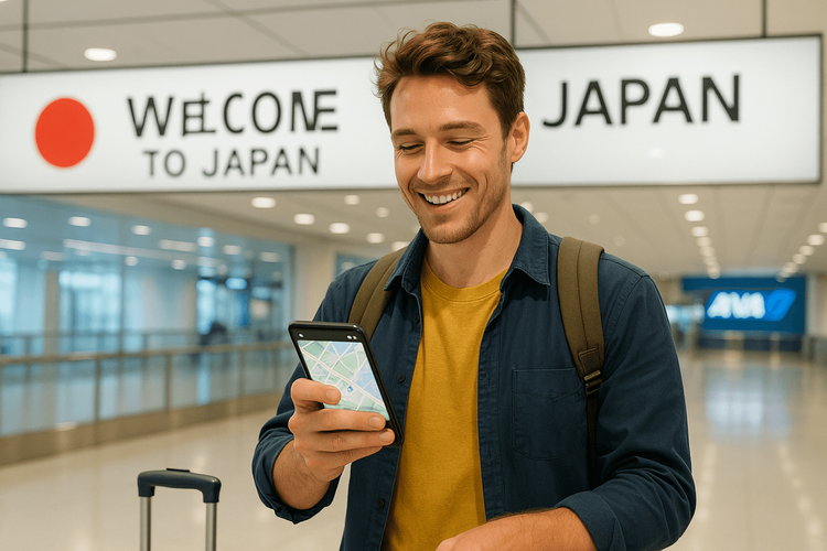 eSIM pro Japonsko pro cestující s ANA | Okamžité připojení po příletu