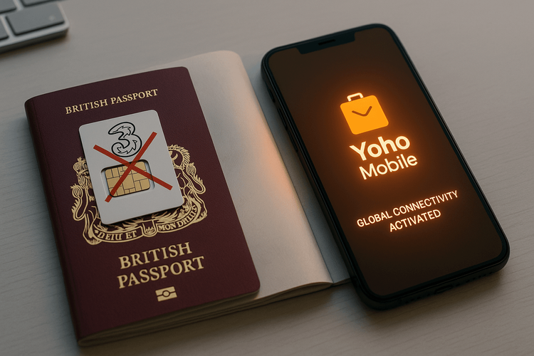 Three Go Roam vs. Yoho eSIM (2025) | Günstigeres Roaming für Großbritannien