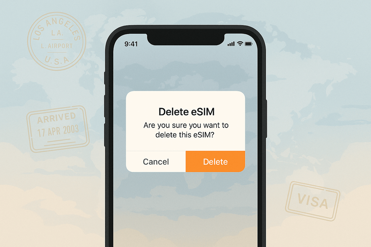 Jak bezpiecznie usunąć zużyte podróżne karty eSIM (iPhone i Android)