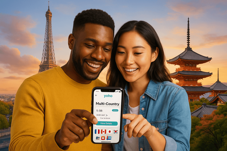 Eine eSIM für die Welt: Ihr globaler Reiseplan von Yoho Mobile