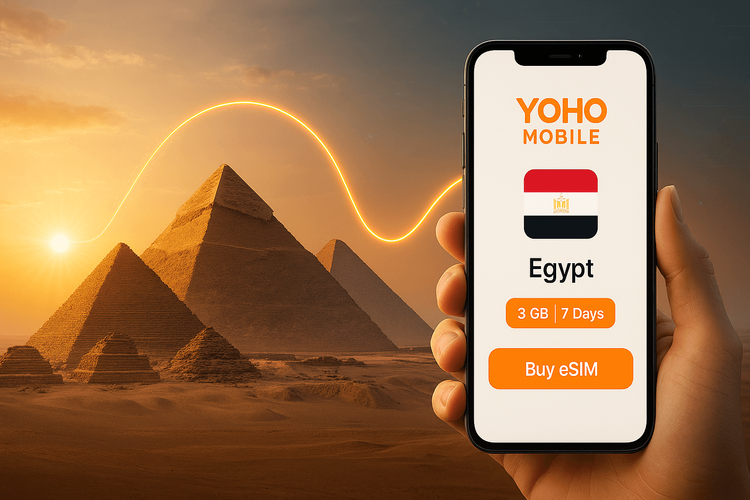eSIM для Египта 2025 | Мгновенный мобильный интернет для путешествий | Yoho Mobile