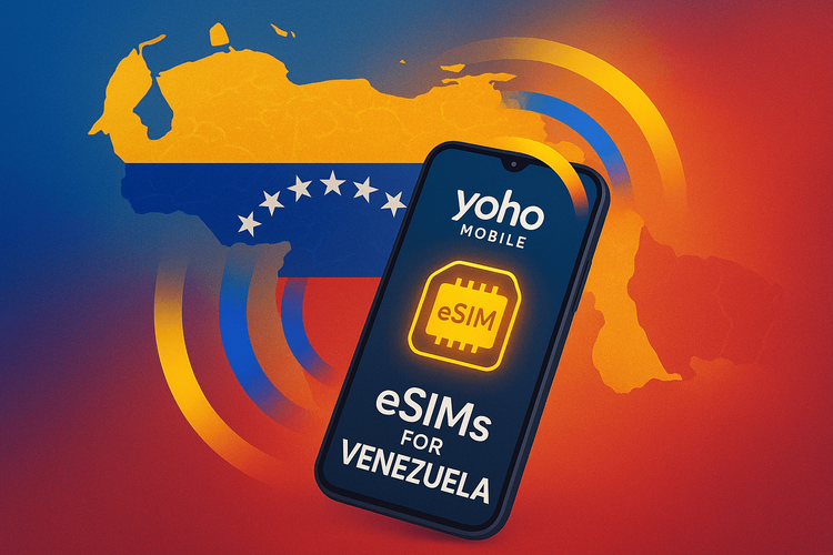 eSIM pro Venezuelu 2025 | Spolehlivé datové tarify | Yoho Mobile