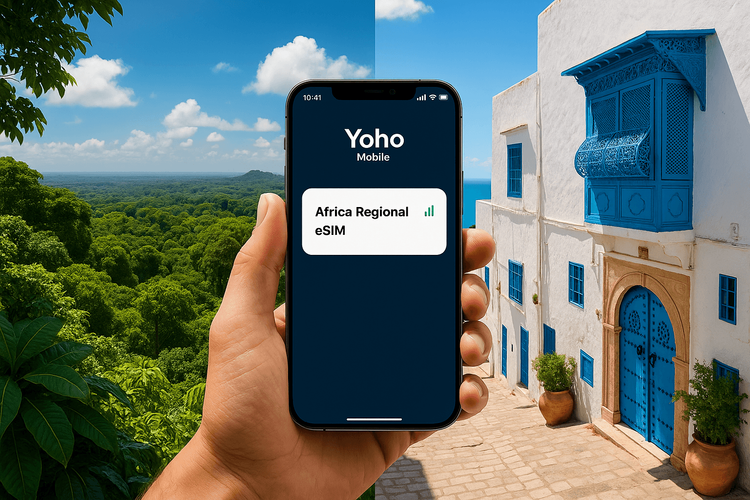 eSIM pro Rovníkovou Guineu a Tunisko | Průvodce Afrikou od Yoho Mobile