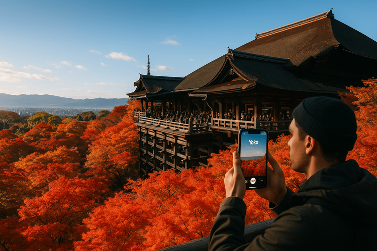 Лучшая eSIM для осенних листьев в Киото 2025 | Yoho Mobile Japan