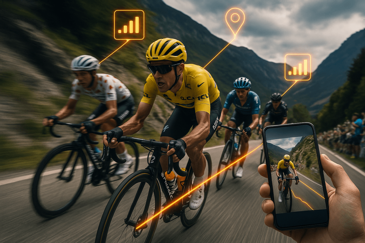 Przewodnik kibica po Tour de France | Pozostań w kontakcie dzięki eSIM