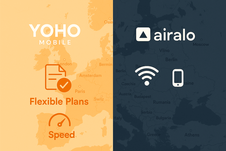Yoho Mobile vs. Airalo Europa 2025: Bedste eSIM Værdi & Hastighed?