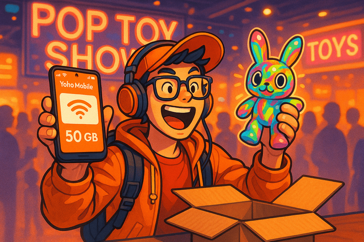 eSIM для Pop Toy Show 2025: Оставайтесь на связи с Yoho Mobile