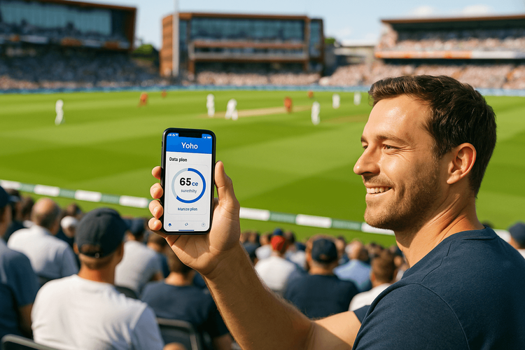 eSIM لجولات الكريكيت في المملكة المتحدة | تجنب رسوم التجوال مع Yoho Mobile