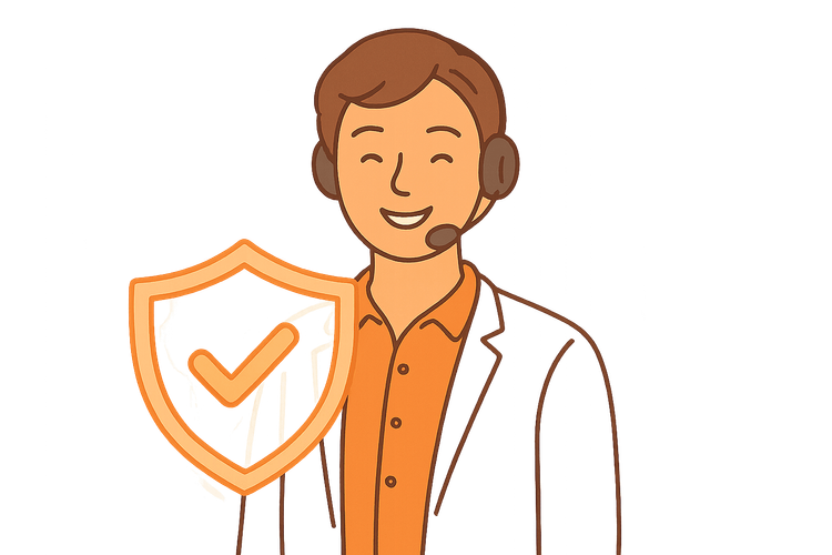 A clear guide to Yoho Mobile's eSIM refund eligibility and process, showing a support agent and a symbol of trust.