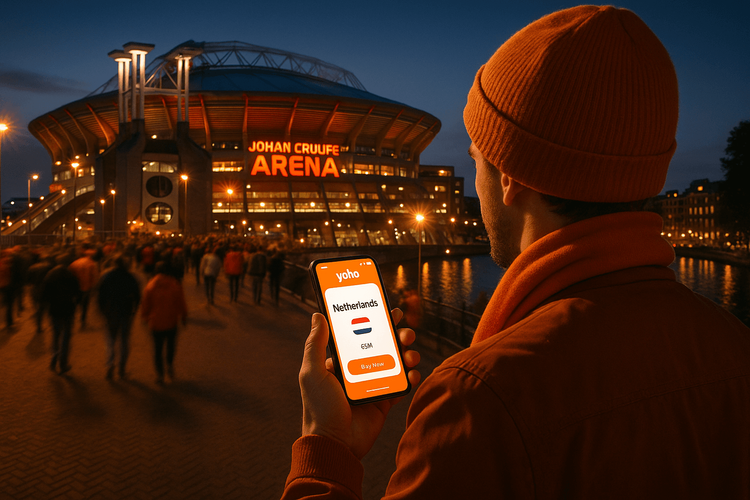 eSIM na zápas Ajaxu v Amsterdamu: Zůstaňte ve spojení | Yoho Mobile