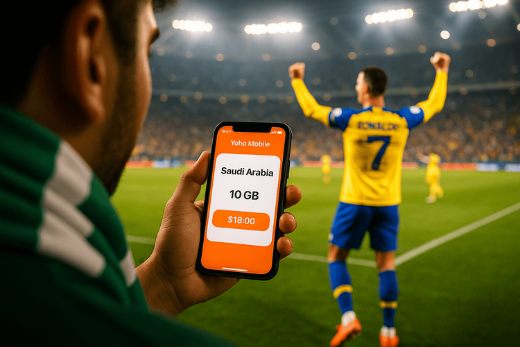 شريحة eSIM للدوري السعودي للمحترفين: دليلك لمشاهدة رونالدو مباشرة