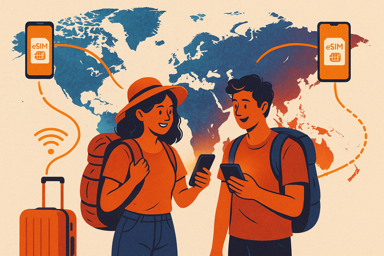 نقطة اتصال (Hotspot) أم شريحتا eSIM؟ أفضل طريقة للأزواج للبقاء على اتصال