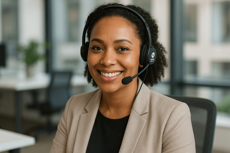 A friendly Yoho Mobile customer support agent ready to help with eSIM issues.