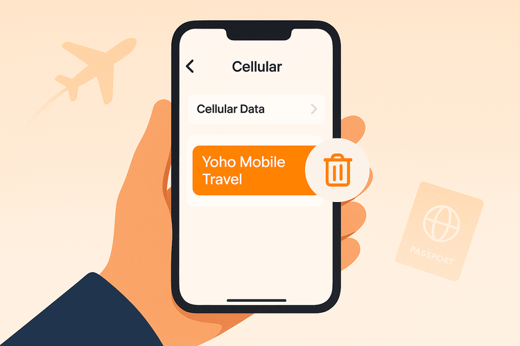 Как безопасно да премахнете eSIM профил на Yoho Mobile | Ръководство за 2025 г.