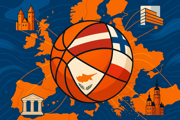 eSIM pro Eurobasket 2025: Zůstaňte ve spojení ve všech 4 hostitelských zemích