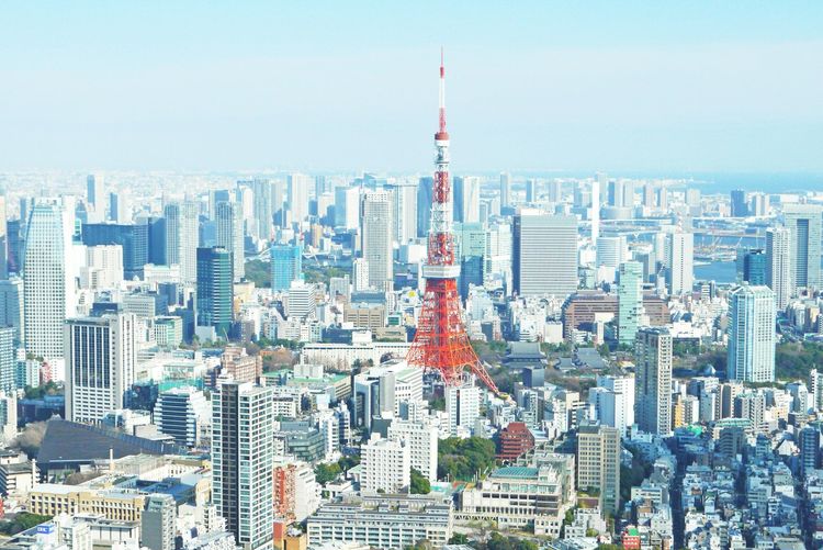 Aerial view of Tokyo, Japan