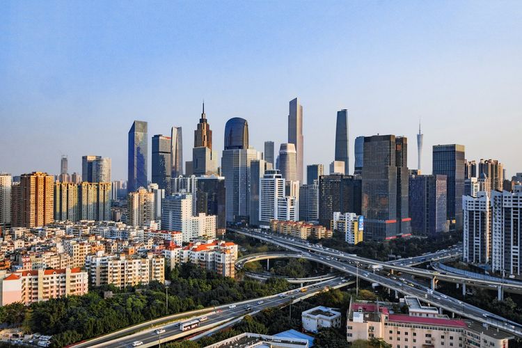 panoramic view of guangzhou