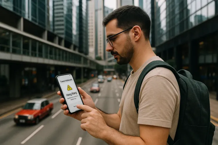 Traveler with eSIM