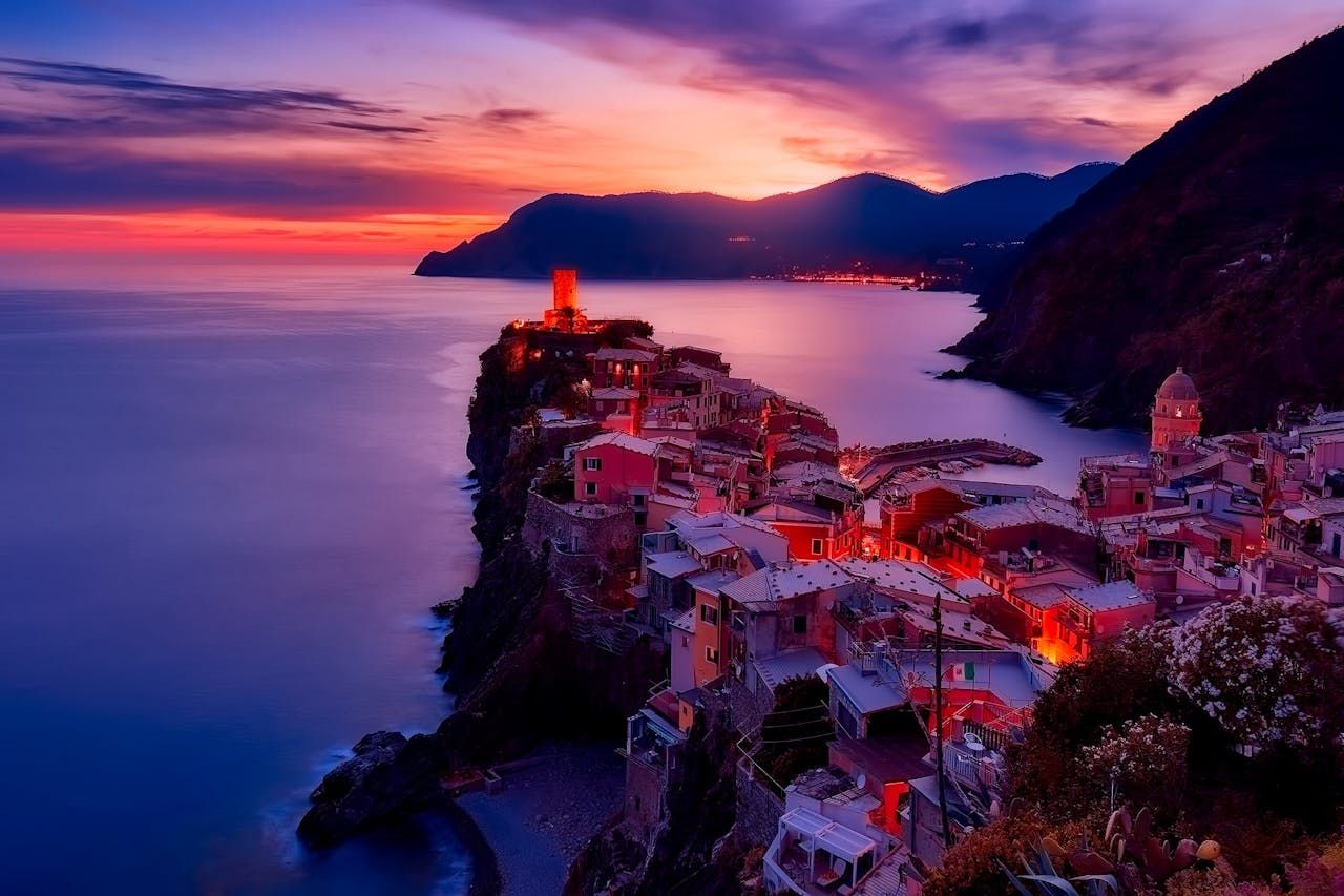 Italy most people go straight for the most beautiful places