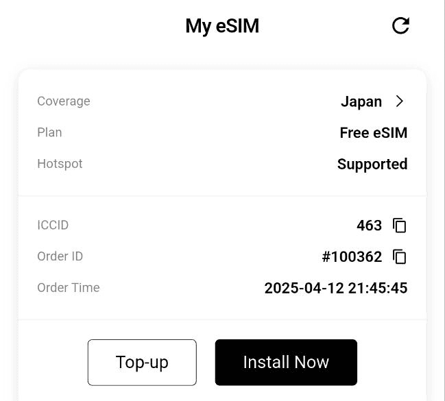 Yoho Mobile Top-Up Interface