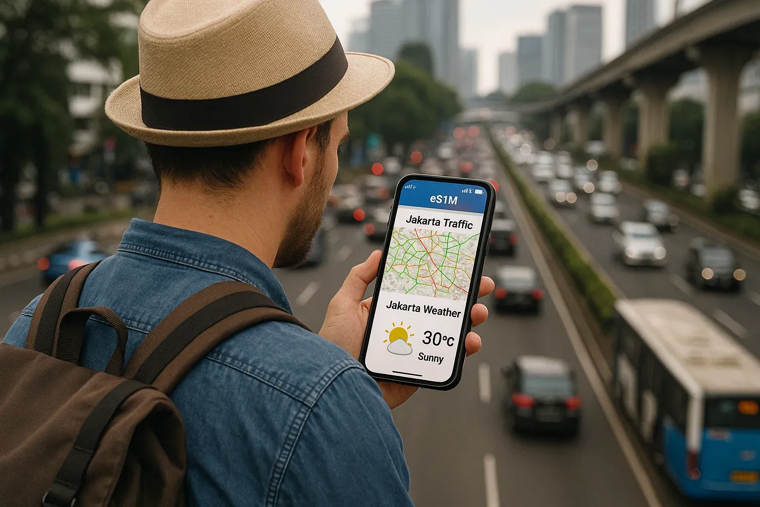 Jakarta Travel: Get an eSIM for Weather and Traffic Updates